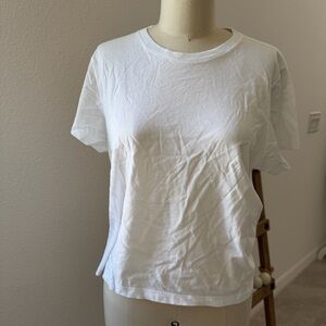 PINK Victoria's Secret White Short Sleeve Tee XL